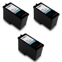 Amsahr CH883 Dell CH883, 966, 968 Remanufactured Replacement Cartridges 3-Pack, Black