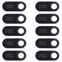 JUNXI Phone case Phone Cover 10 PCS Back Camera Lens for Huawei Y6 Pro (2019) / Y6 (2019) (Black) (Color : Black)