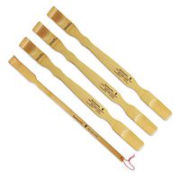 3 - 17.5" Combination Bamboo Back Scratcher Shoe Horn Backscratcher Shoehorn