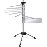 Portable Collapsible Pasta Drying Rack with 16 Food Grade BPA Free Rods, 3-Legged Sturdy Base, for Household Noodle Hanging Tree Holder