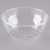 MM Foodservice Clear Plastic Bowl, Durable Clear Plastic Dessert Bowls (20, 6-Ounce)