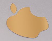 Gold Color Changer Logo Overlay for the new Apple Retina 12" Macbook Vinyl Sticker Decal