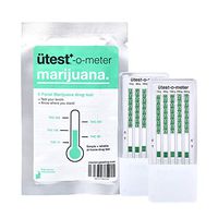 UTest-O-Meter 5 Level THC Marijuana Drug Test Strips - 15 ng/mL, 50 ng/mL, 100 ng/mL, 200 ng/mL and 300 ng/mL, Single Use (2-Pack)
