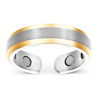 Elegant Titanium Magnetic Therapy Ring Pain Relief for Arthritis and Carpal Tunnel
