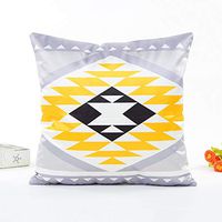 Imitation Silk Satin Home Car Bed Sofa Pillow Waist Cushion Throw Pillow Case