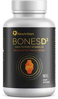 BONESD3 by Newtrition, Vitamin D3 Supplement, High Potency 2,000 IU, Bone Health, Immune System Support, (90 ct)