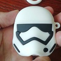 Apple Airpods 1&2 Silicone Case, Azlanlan Star Wars Darth Vader Commando Yoda Cartoon Character Kawaii Soft Silicone Case Airpod Case (H8)