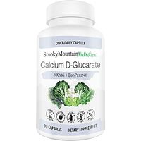 Calcium D-Glucarate 500mg 90 Vegetarian Capsules (3-Month Supply) CDG for Liver Detox & Cleanse, Weight Loss, Prostate, Metabolism, Menopause. Non-GMO, Soy-Free, Keto-Friendly