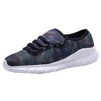 Mens Lightweight Running Shoes,Males Lace-Up Camouflage Slip on Sport Shoes Sneakers Comfort Soft Bottom Trainer Shoe