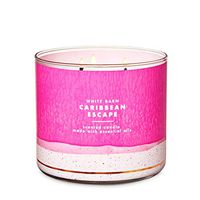 Bath & Body Works White Barn Caribbean Escape 3 Wick Scented Candle with Essential Oils 14.5 oz / 411 g