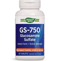 Nature's Way GS-750 Glucosamine Sulfate Stable Form Extra Strength, 120 Tablets