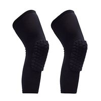 Tong Yue 2Pcs Honeycomb Sports Kneepads Knee Brace Support Protection Calf M Size,Black
