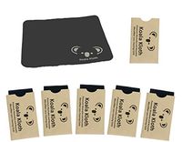 Koala Kloth Microfiber Cleaning Cloth | Eyeglass Lens Cleaner | Glasses, Phone, Camera, Computer Screen Cleaning | Safe for All Coated Lenses | 6 Pack, 6x7 Inch, Black