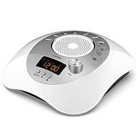 White Noise Machine, LATOW Womb Sound Machine for Baby Sleeping, Portable Sleep Therapy 10 Non-Looping Sounds for Baby Home Office & Travel, USB or Battery Charging Options, Auto-Off Timer Sound Spa