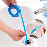 LIVDAT 2 Pcs Adjustable Plastic Wire Drain Snake Hair Drain Clog Remover Cleaning Tool Drain Hair Catcher for Bathroom Tubs Kitchen Clogged Drains Floor Dredge Pipe Dredge Pipeline