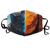 Mortal Kombat Adjustable Earloop Face Double Layer Mask,Reusable, Washable Masks,Protection from Dust, Pollen, Pet Dander, Other Airborne Irritants