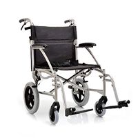 YUWELL Lightweight Transport Wheelchair Adult Folding Chair with Handbrakes, 23 lbs,19" Seat