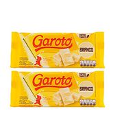 Garoto - White chocolate bar - 3.53 Oz (PACK OF 02) | Barra de chocolare branco - 100g
