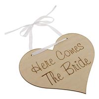 Here Comes Your Bride Wedding Page boy Flower girl Wooden Sign Props