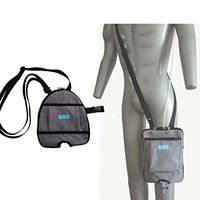 Urinary Incontinence Drain Pouches Fixing Device,Waterproof Fistula-Making Urine Bag Elderly Portable Messenger Bag,Gray,Square,1000Ml