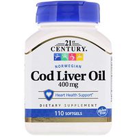 21ST Century NORWEGIAN COD LIVER OIL 110 SOFTGELS