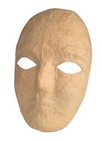 Creativity Street Papier-Mache Mask, 8 X 6 in, Natural