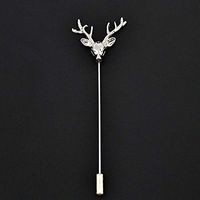 Men Women Lapel Flower Pearl Rhinestone Boutonniere Stick Brooch Pin Wedding Popular Novelty Aesthetic Jewelry Girls Girl Design Style Womans | Color - #11