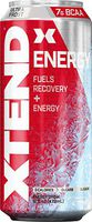 Scivation Xtend Energy On The Go Carbonated Zero Sugar Energy & Recovery Drink, Branched Chain Amino Acids + Caffeine, BCAAs, Ultra Frost, 16 oz Cans (Pack of 12)