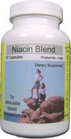 Niacin Blend Amazing Natural Vitamin Supplement with Garlic, Cayenne, and Homeopathic Cell Salts 90ct