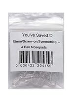 Screw-on Silicon Nose Pads 4 Pair 15mm