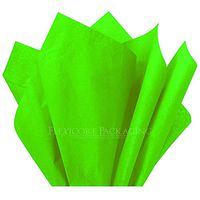 Flexicore Packaging Lime Green Gift Wrap Tissue Paper | Size: 15 Inch X 20 Inch | Count: 10 Sheets | Color: Lime Green
