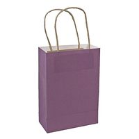 Fun Express - Med Purple Craft Bags for Wedding - Party Supplies - Bags - Paper Gift W & Handles - Wedding - 12 Pieces