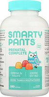 SmartyPants (NOT A CASE) Prenatal Folate Omega 3 Vitamin D Gummies, 180 pc