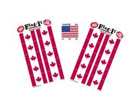 Made in The USA! 2 Packs of Flag-It Canada Flag Stickers, 100 Canadian Sticker Decals