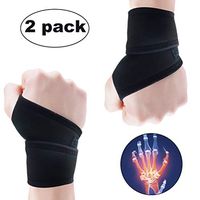 Vodolo (2 Pack) Wrist Brace for Carpal Tunnel - Wrist Wraps Adjustable Hand Wrist Support Reversible Wrist Guard, Arthritis Wrist Compression Wrap Pain Relief, Injury Recovey Left/Right Wrist Straps