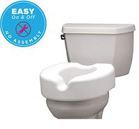 NOVA Elevated Raised Toilet Seat, Portable, Removable, for Standard and Elongated