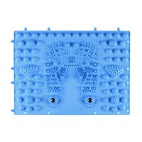 HEALLILY Acupressure Foot Mats Feet Massager Mats Magnetic Therapy Massager Pad (Blue)