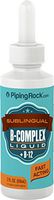 Piping Rock Liquid B-12 with B-Complex 1200 mcg, 2 fl oz (59 mL) Dropper Bottle Dietary Supplment