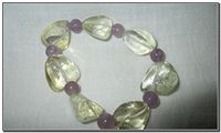 Powerful Citrine Amethyst Tumbled Beads Stretch Bracelet A++ Esoteric Success Life Spiritual