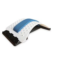Back Massager Stretcher Lumber Upper and Lower. 88 Massage Points (White & Blue)