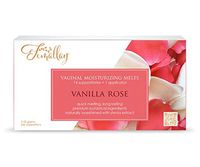Femallay Vanilla Rose Vitamin E Vaginal Suppositories for Personal Moisturizing & Wellness with Organic Coconut Oil + Vitamin E + Other Botanical Ingredients, Box of 14 + Vaginal Applicator