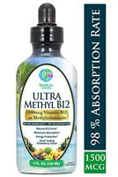 Ultra Methyl B12 - Vitamin B12 Sublingual Liquid Drops (as Methylcobalamin) - Maximum Absorption - Help Fights fatigue and provide natural energy* - Vegan, Non-GMO - Strawberry flavor - 4oz