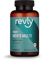 Amazon Brand - Revly Men's Multi, Vegan, 67% Food-Cultured, 60 Tablets, 2 Month Supply