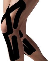 Spidertech Full Knee Therapeutic Precut Kinesiology Tape (Black)