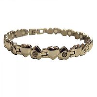 Magnetic Therapy Bracelet Crystal Heart Design
