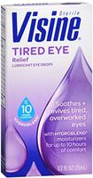 Visine Tired Eye Relief Eye Drops 0.50 oz (6 Pack)