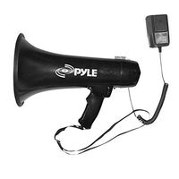 Pyle Megaphone Speaker PA Bullhorn - Built-in Siren 40 Watts Adjustable Vol Control & 1000 Yard Range - Football Soccer Baseball Hockey Basketball Cheerleading Fans Coaches & Safety Drills - PMP43IN