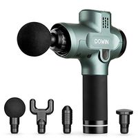 Dowin Massage Gun for Athletes, 20Speeds Deep Tissue Percussion Muscle Massager, Portable Massage Device for Full Body Muscle Recovery and Pain Relief (Midnight Green)