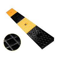 Tire Protection Ramp, 11cm Non-Slip Pressure Pedal, Heavy Duty Truck Truck Step Curb Ramps Damping Downhill Triangle Pad (Color: Black, Size: 100 35 11cm) (Size : 100155CM)