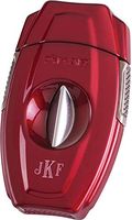 Xikar-VX2 V-Cut Red Cigar Cutter with Free Laser Engraving (Roman Monogram)